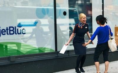 JetBlue lands engagement with digital signage ‘Wingman’